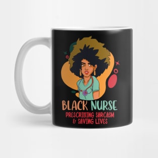 Black Nurse Afro American Medical Student Mug